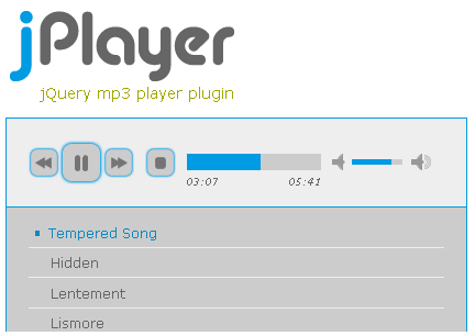 Open Source Javascript Mp3 Player - jQuery MP3 Player Plugin Open Source Javascript Mp3 Player - jQuery MP3 Player Plugin