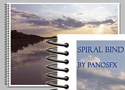 Spiral Bind Photoshop Action Spiral Bind Photoshop Action