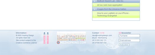 Unique Footer Design