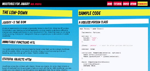 MooTools Object Oriented Classes for jQuery