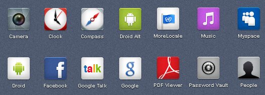 PSD Icons Set for Android - iDroid