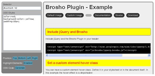 In-browser Element Selector And CSS Editor In-browser Element Selector And CSS Editor