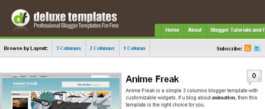 Deluxe Blogger Templates