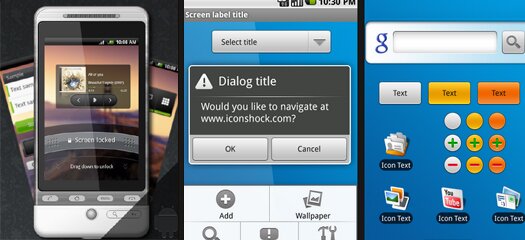 Free PSD GUI Set For Android Classic & Sense Free PSD GUI Set For Android Classic & Sense