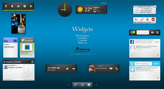 PSD Widgets Templates