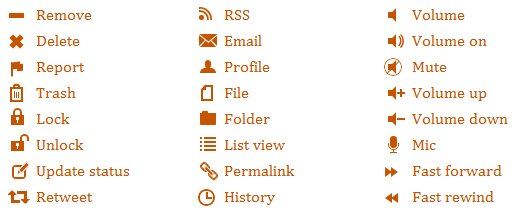 Pure CSS3 GUI Icons