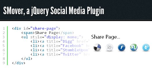 jQuery social media plugin