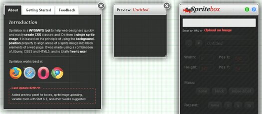 Web Based WYSIWYG CSS Sprite Generator Tool