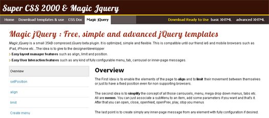 Advanced jQuery Templates For Layout and User Interaction Management Advanced jQuery Templates For Layout and User Interaction Management