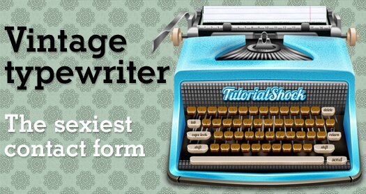 Typewriter As a Contact Form: Vintage Typewriter