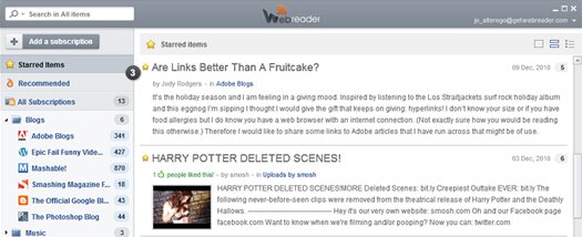 Full Featured Desktop Client for Google Reader: WebReader Full Featured Desktop Client for Google Reader: WebReader