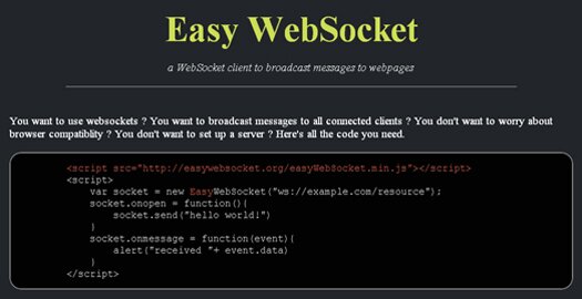 WebSockets Broadcasting Client: EasyWebSocket WebSockets Broadcasting Client: EasyWebSocket