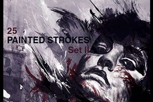 High-Res Paint Strokes Set II